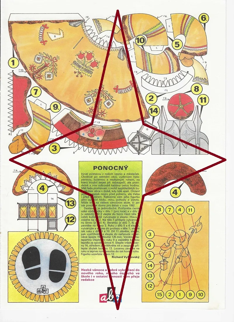 Papierový model Ponocný